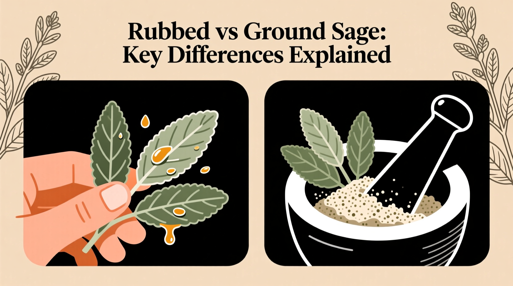 Rubbed vs Ground Sage: 5 Key Differences | TheHomeSprouts