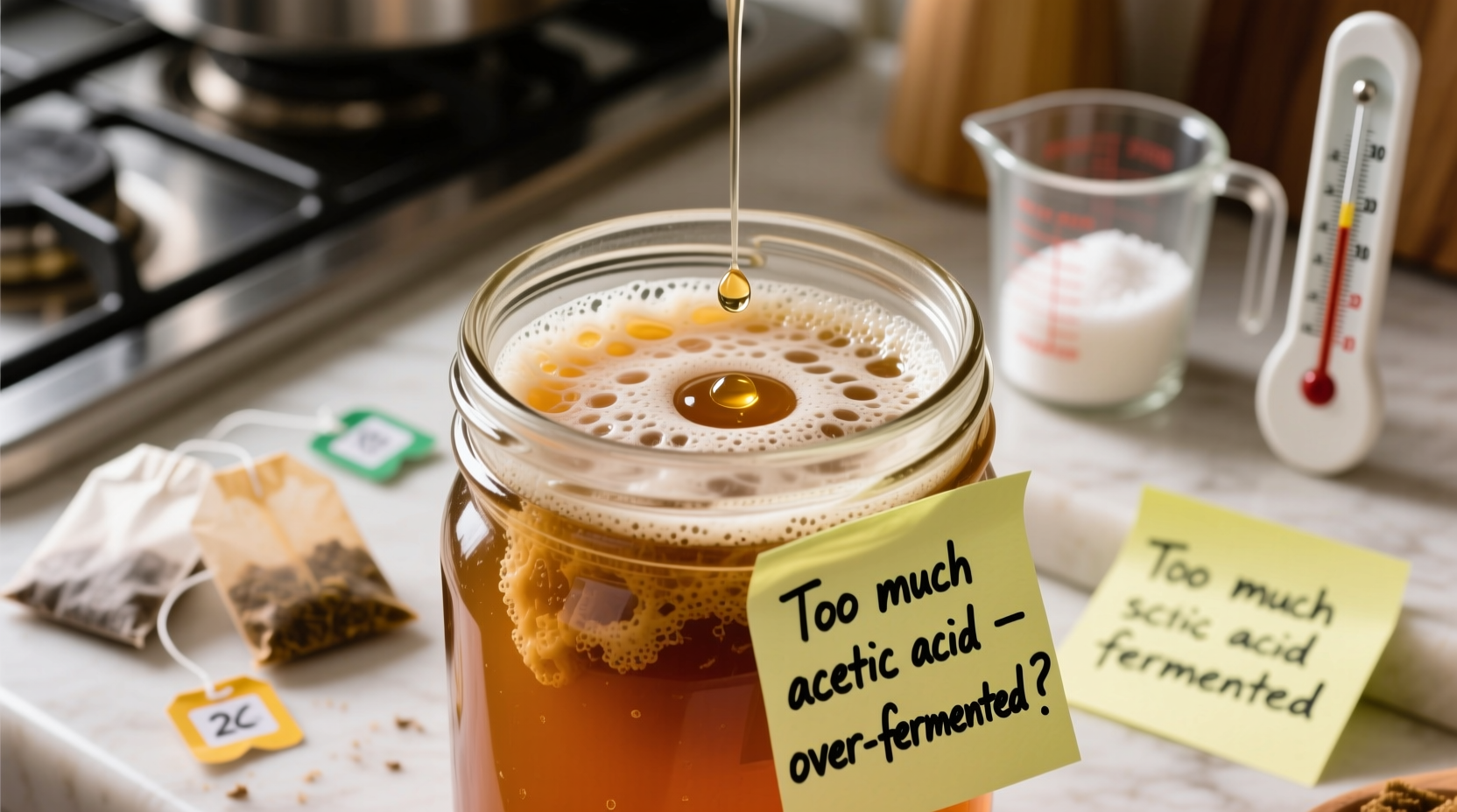 why does my kombucha taste like vinegar and how to fix the batch