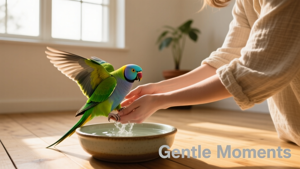 Bathing Your Pet Bird