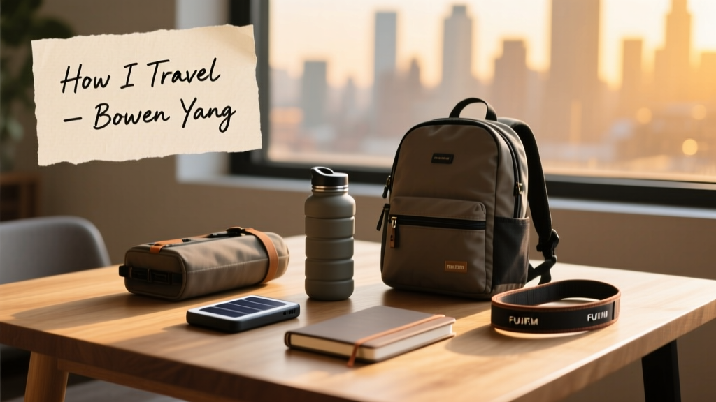 How I Travel: Bowen Yang’s Real-World Carry-On System — Tested & Optimized for Comedy, Culture, and Chaos
