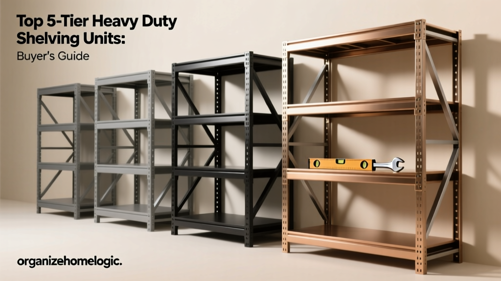Top 5-Tier Heavy Duty Shelving Units: Buyer's Guide