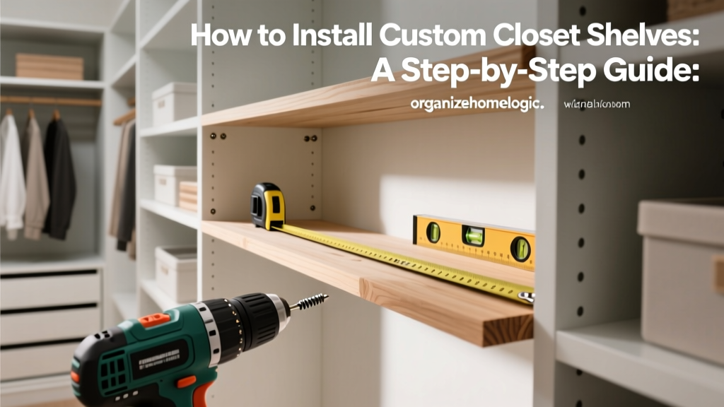 How to Install Custom Closet Shelves: A Step-by-Step Guide