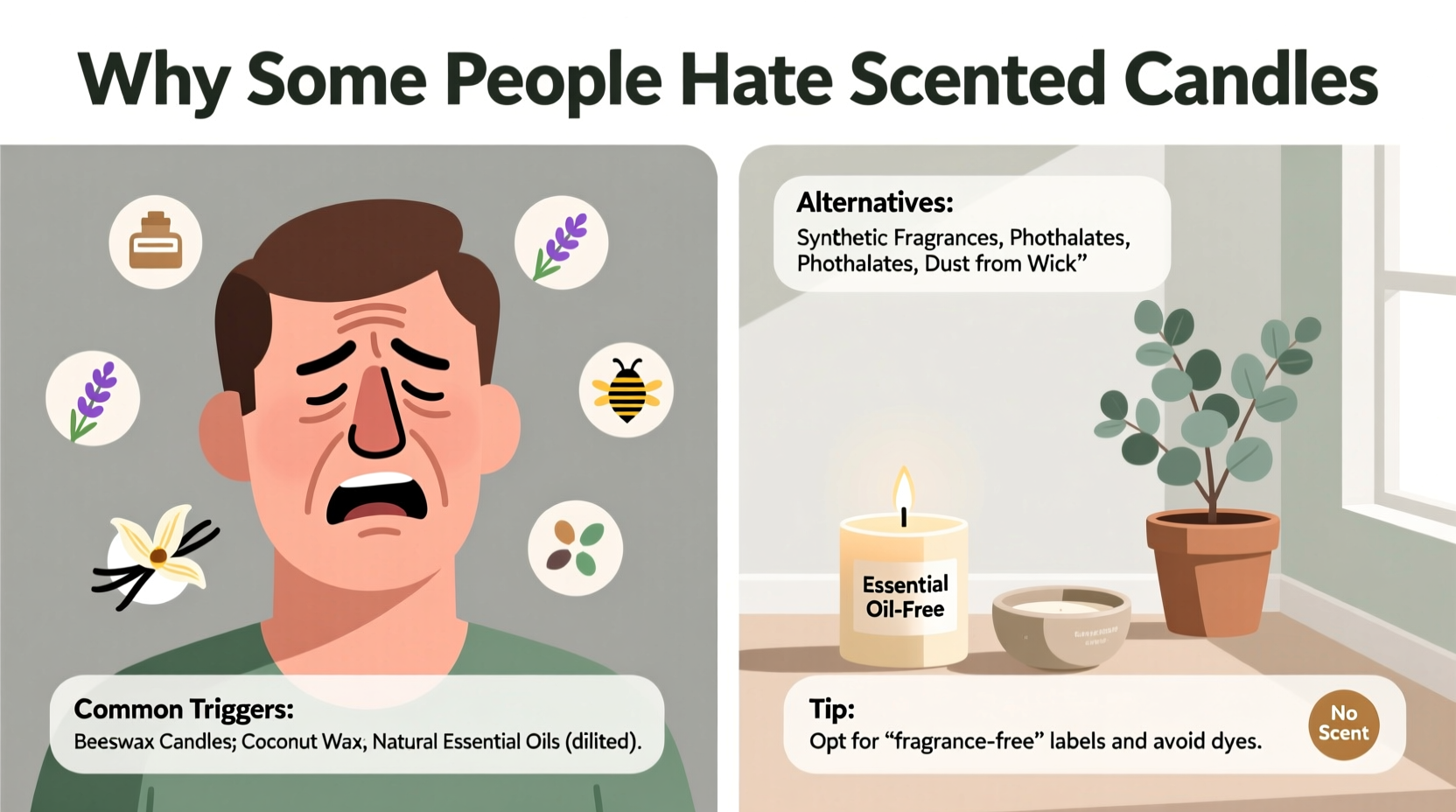 why do some people hate scented candles common triggers and alternatives