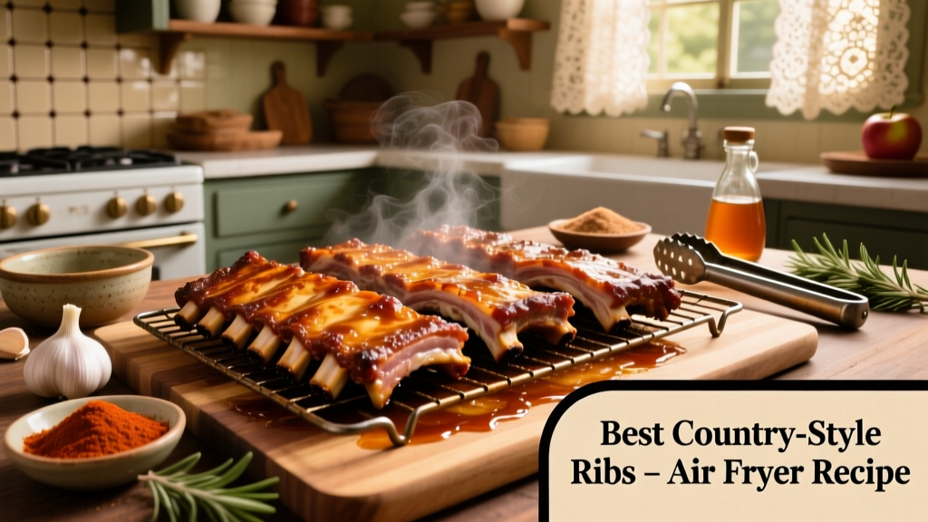 Best Country Style Ribs Air Fryer Recipe (Crispy & Tender)