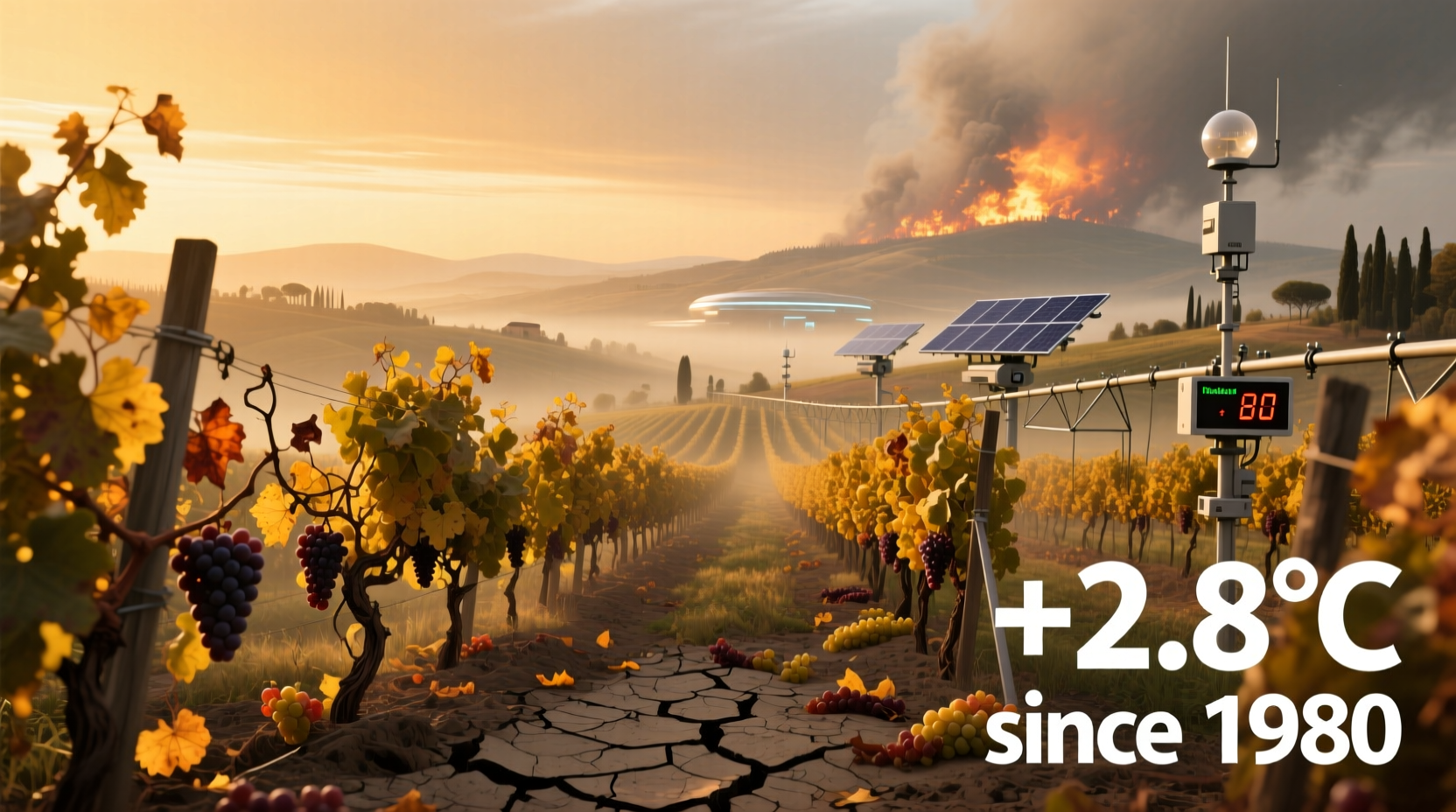 wine region climate change impact on future vintages
