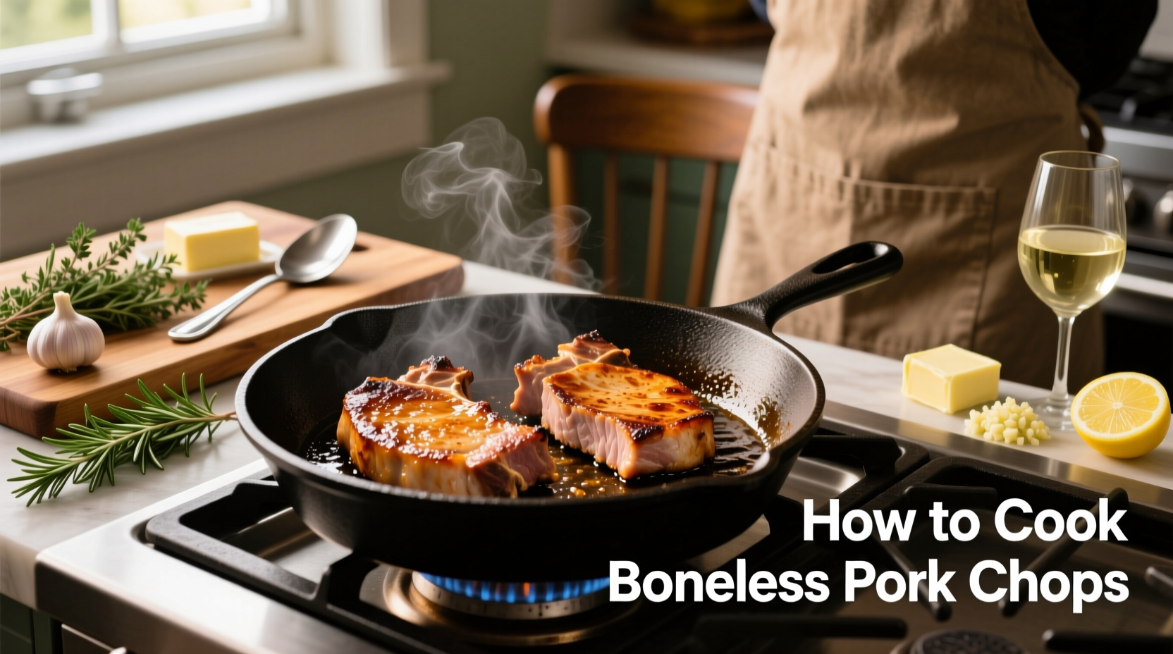 how to cook pork chops without bone