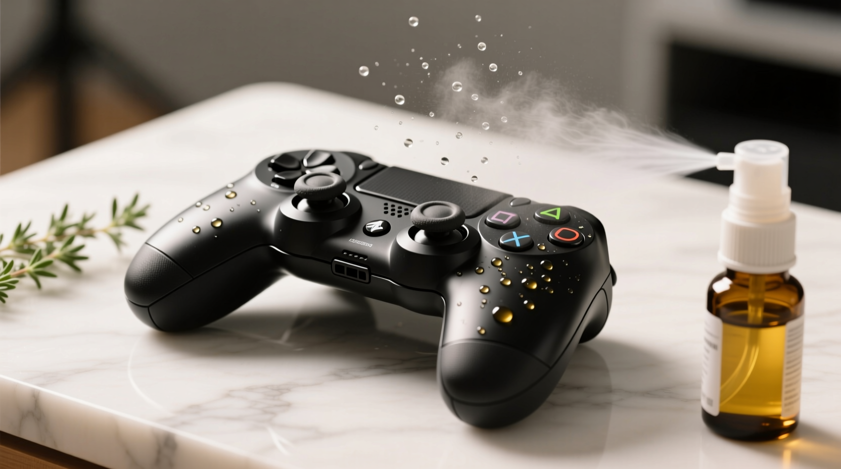 eco friendly cleaning tips sanitize controllers with thyme oil