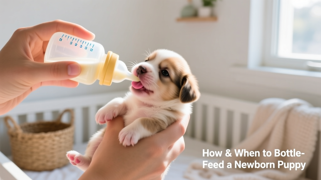 How and When to Use Formula to Bottle-Feed a Newborn Puppy