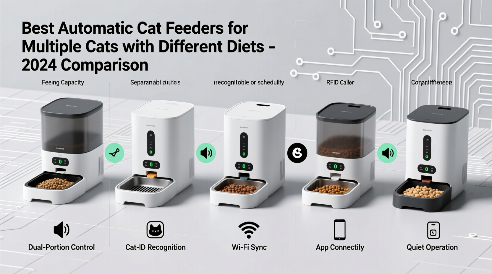 best automatic cat feeders for multiple cats with different diets