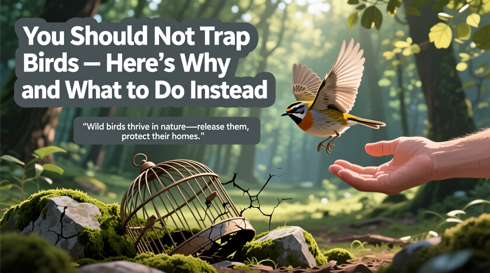 how do you trap a bird