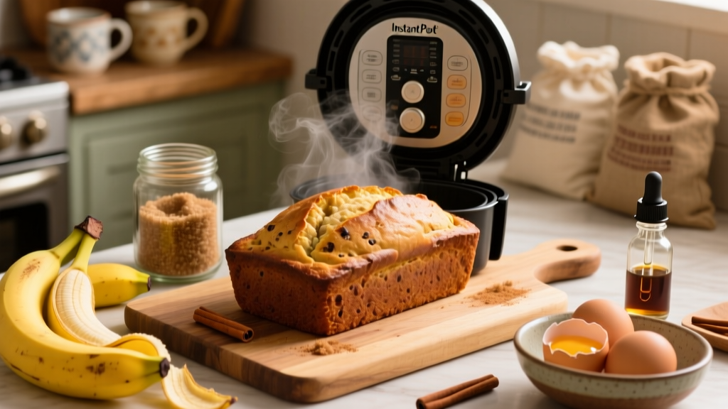 Banana Bread in Instant Pot Air Fryer Lid