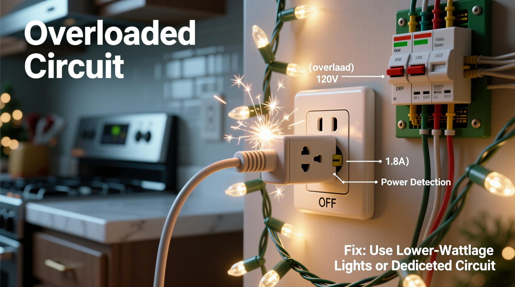 why do smart plugs trip breakers with multiple light strands and fixes