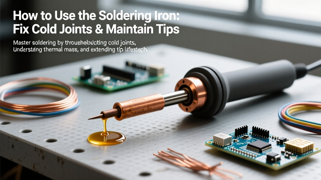 How to Use the Soldering Iron: Fix Cold Joints & Maintain Tips