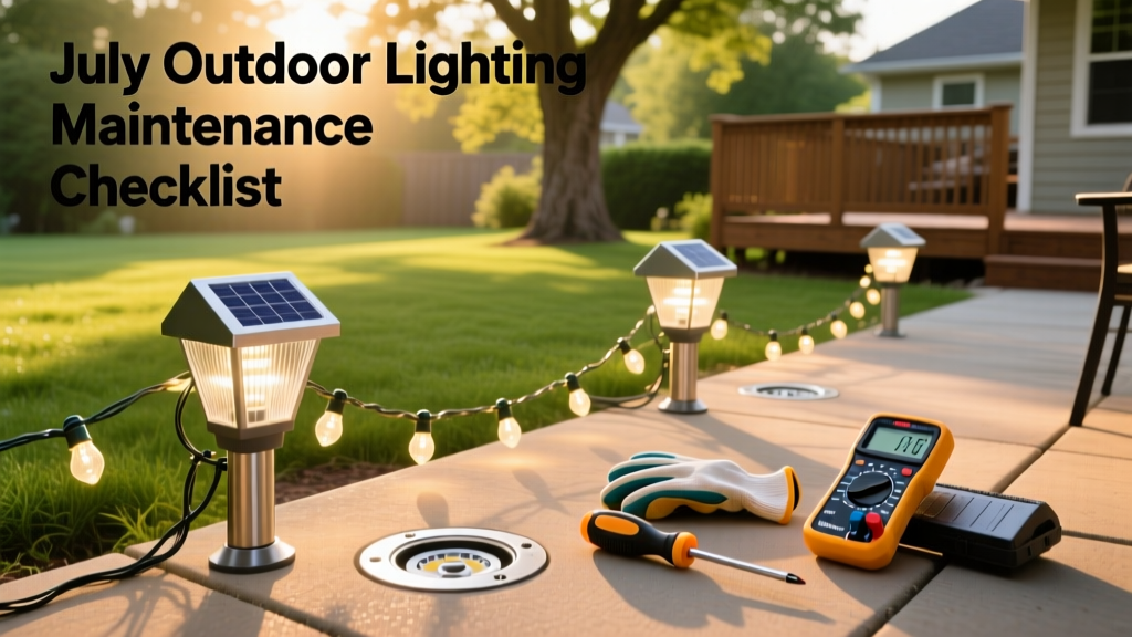 July Outdoor Lighting Maintenance Checklist