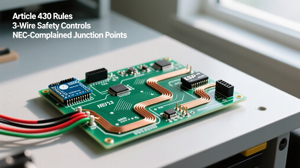 NEC-Compliant Wiring Diagram for Starter Motor Control Circuits