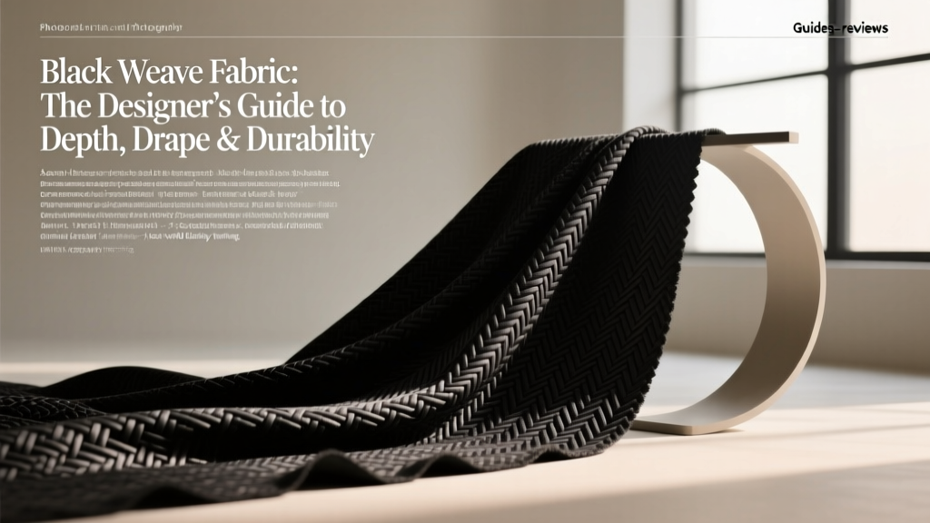 Black Weave Fabric: The Designer’s Guide to Depth, Drape & Durability