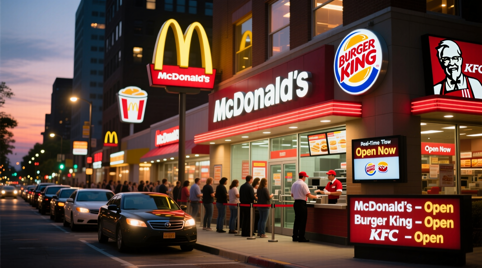 Find Fast Food Restaurants Open Right Now: Real-Time Guide