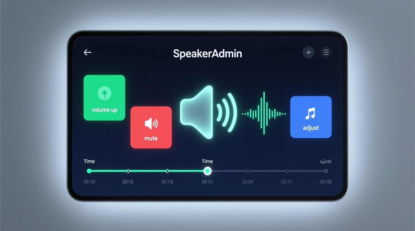 speakeradmin controls your system volume on a schedule