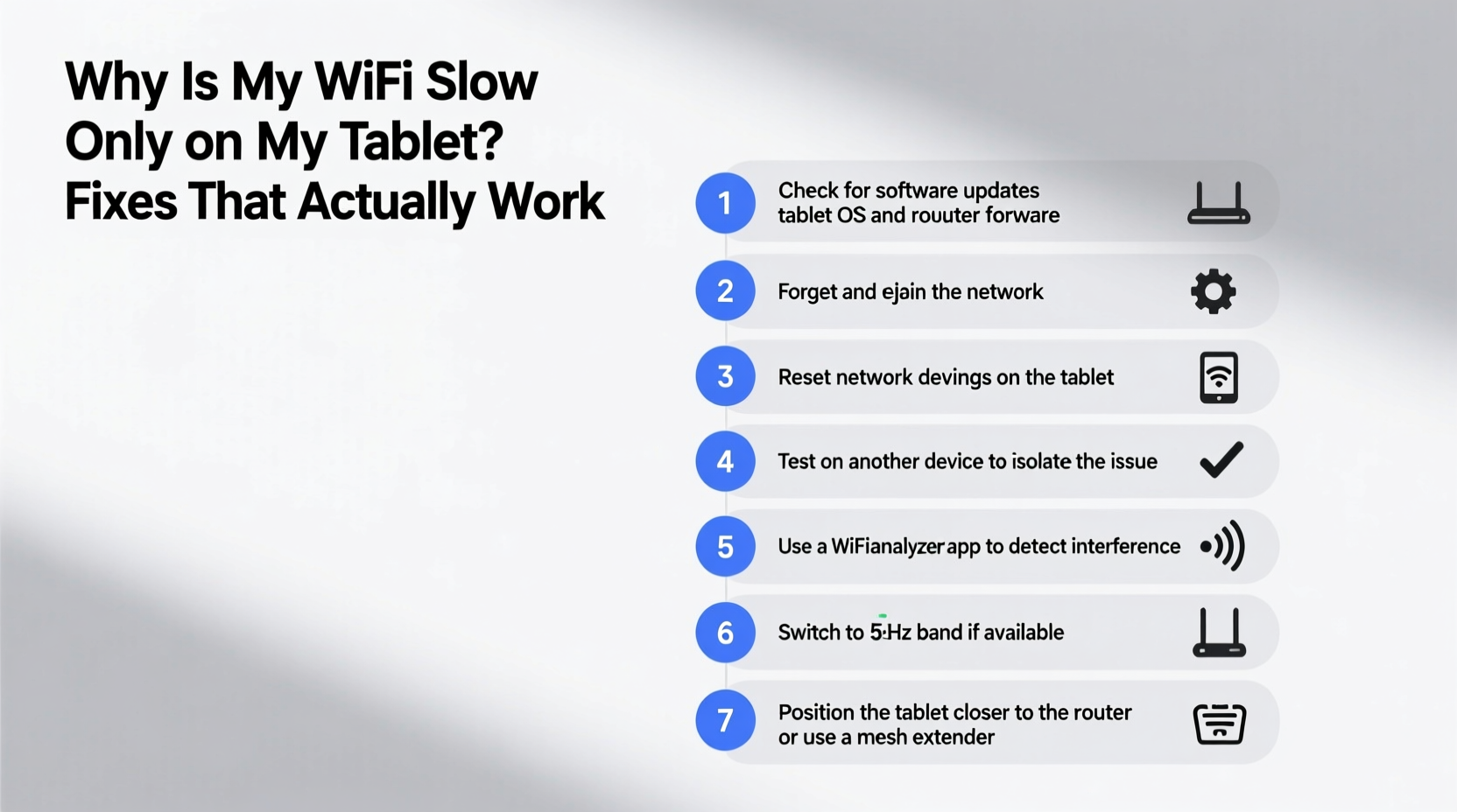 why is my wifi slow only on my tablet fixes that actually work