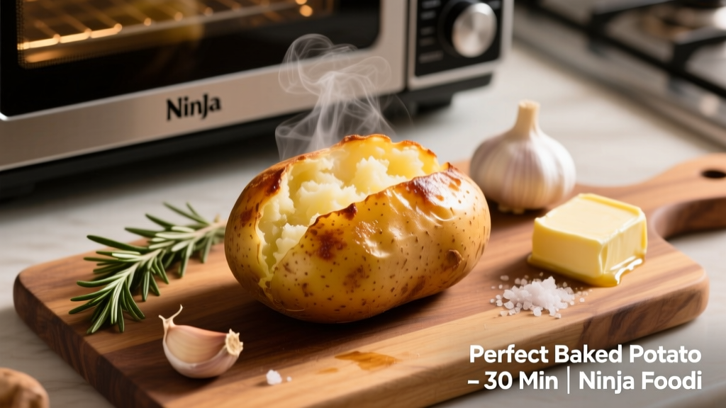 Perfect Baked Potato in Ninja Foodi Oven (Easy & Crispy!)