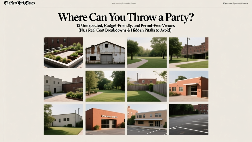 Where to Throw a Party: 12 Budget-Friendly Venues (2026)