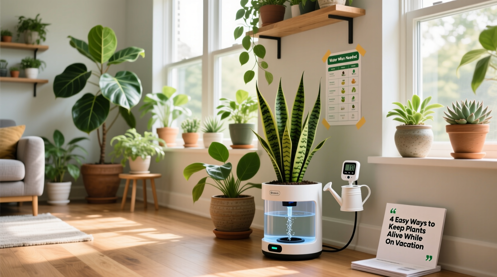 how to keep your houseplants alive while on vacation easy solutions