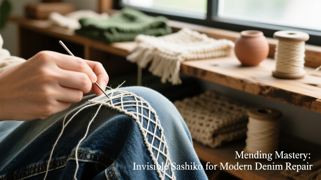 Mending Mastery: Invisible Sashiko for Modern Denim Repair