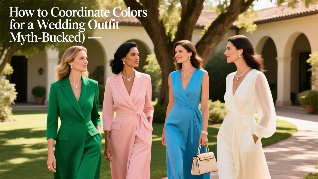 How to Coordinate Colors for a Wedding Outfit (Myth-Busted)