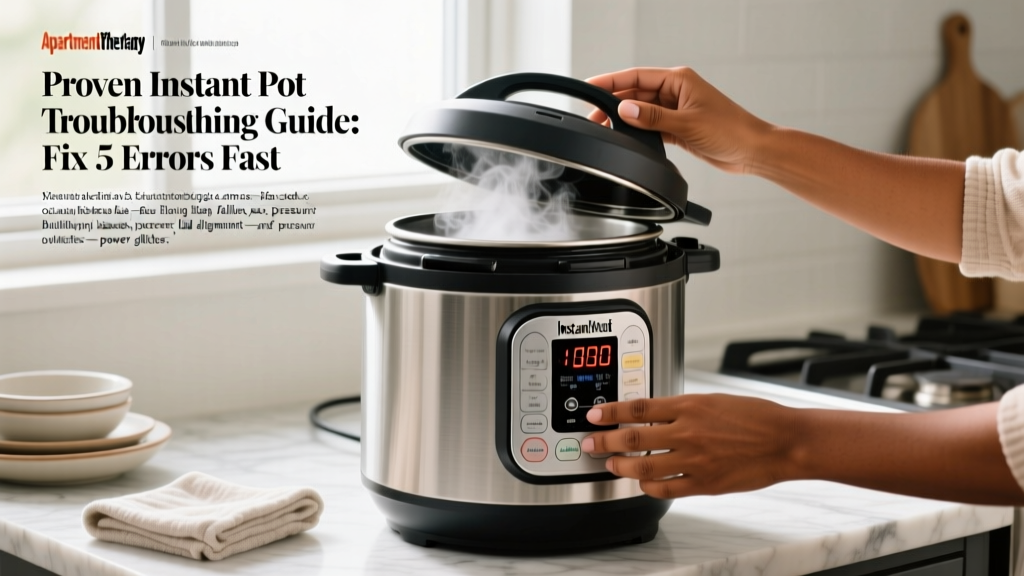 Proven Instant Pot Troubleshooting Guide: Fix 5 Errors Fast