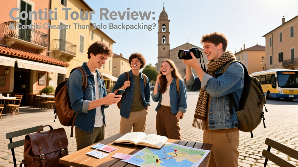 A group of people on a travel tour