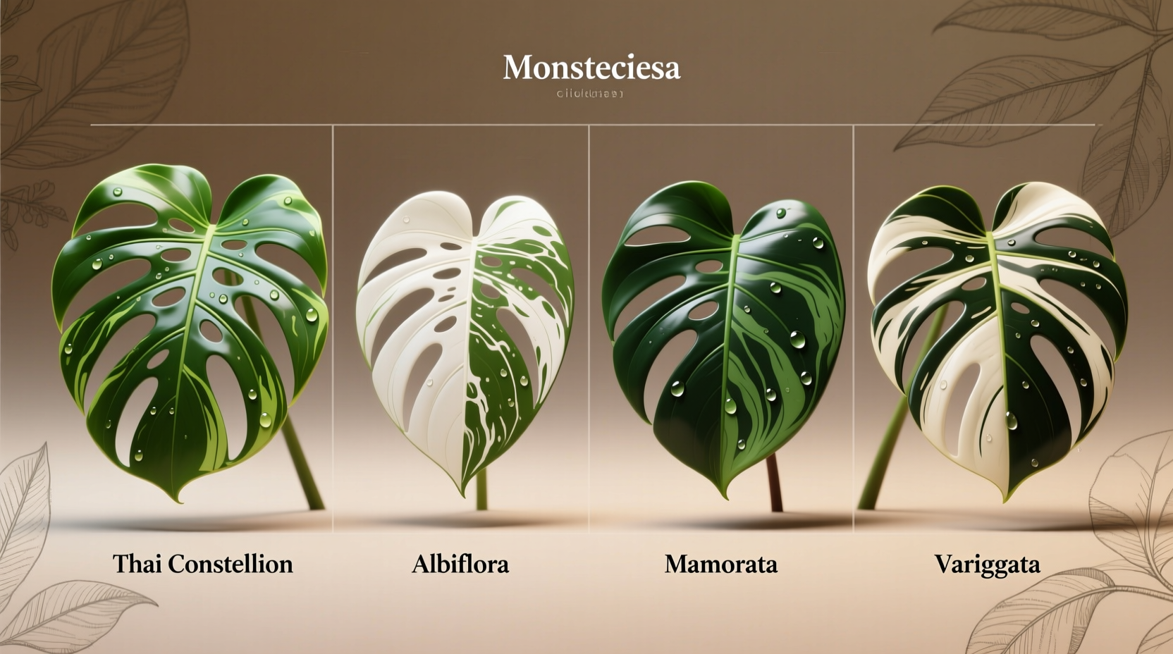 Types of Monstera Deliciosa: Real Varieties vs. Common Misidentifications