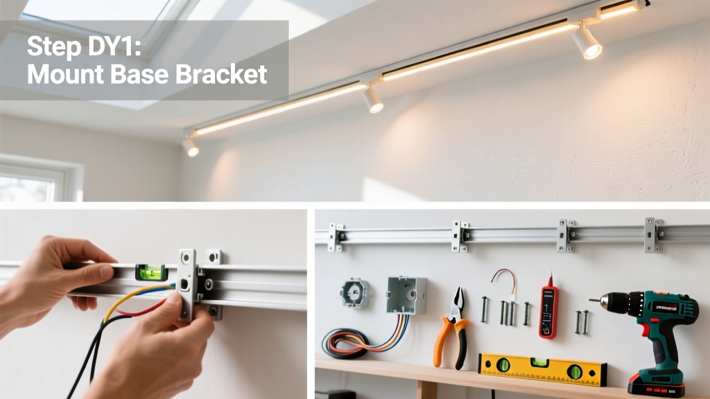 How to Install Track Lighting in a Living Room or Kitchen