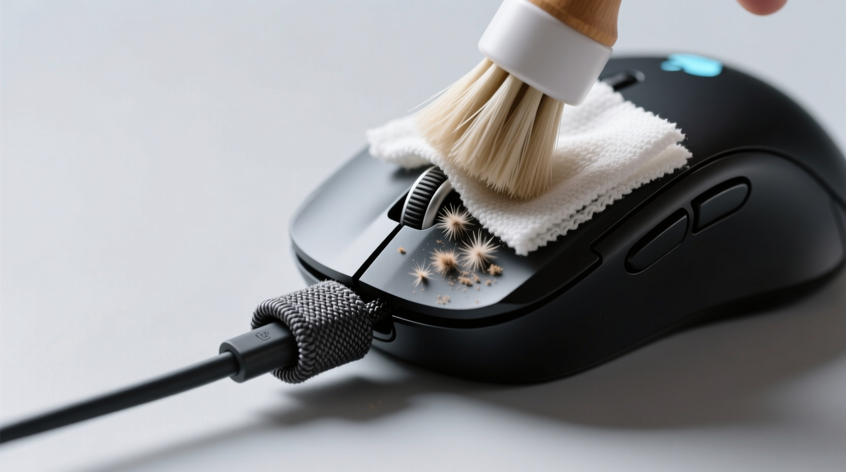 laundry tips clean gaming mouse bungees cable sleeves