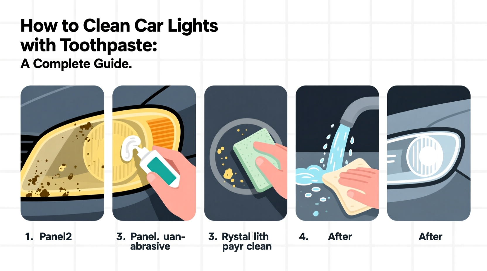 how to clean car lights with toothpaste