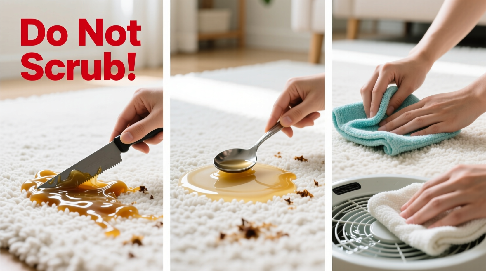 how to get slime out of carpet effectively without cutting the fibers