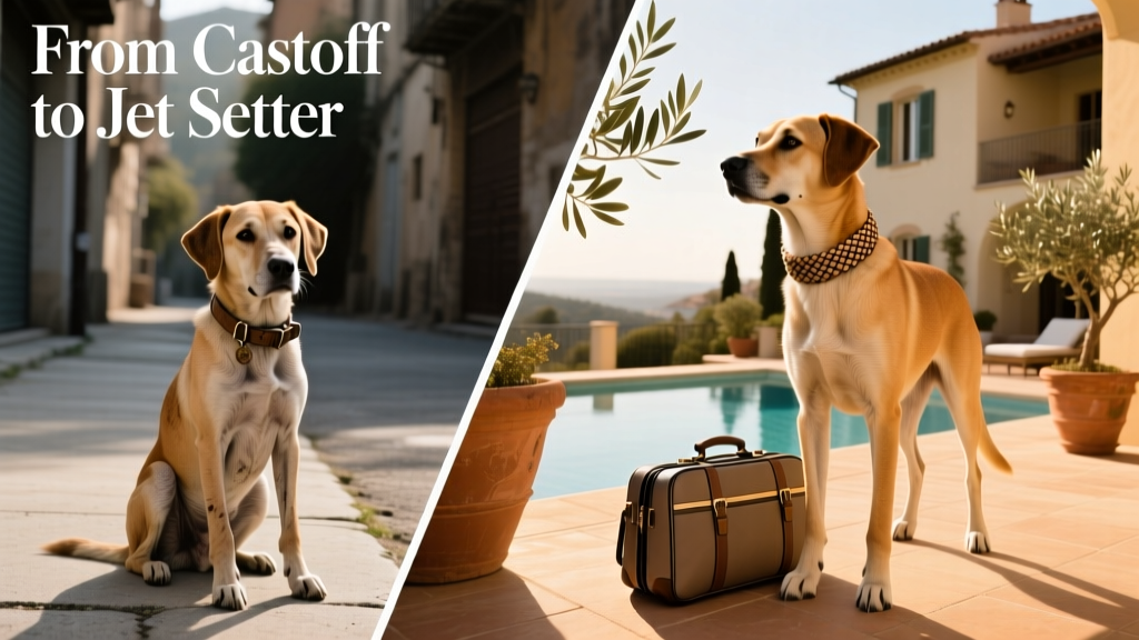 From Castoff to Jet Setter, a Rescue Dog Finds a Forever Home