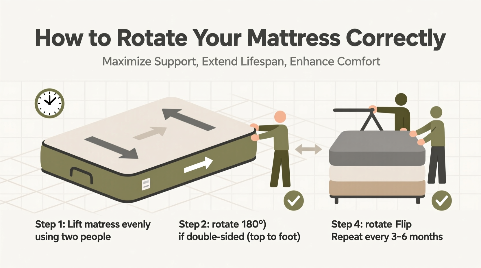 how to rotate your mattress correctly to maximize lifespan and comfort