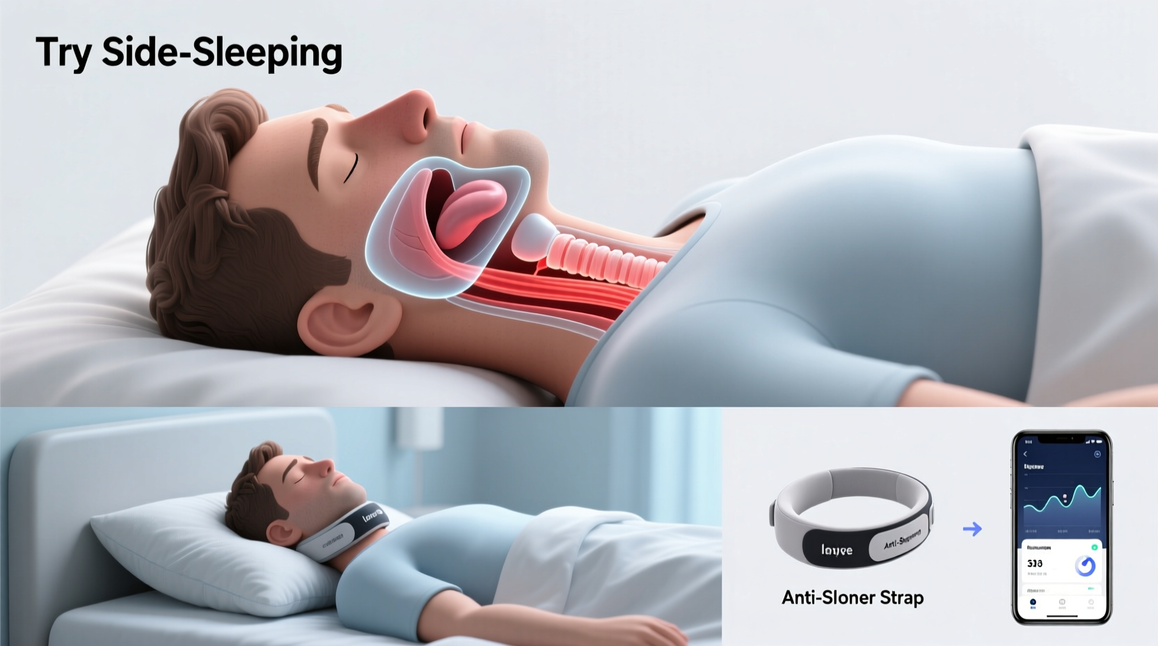 why does my partner snore only on their back causes and quiet fixes