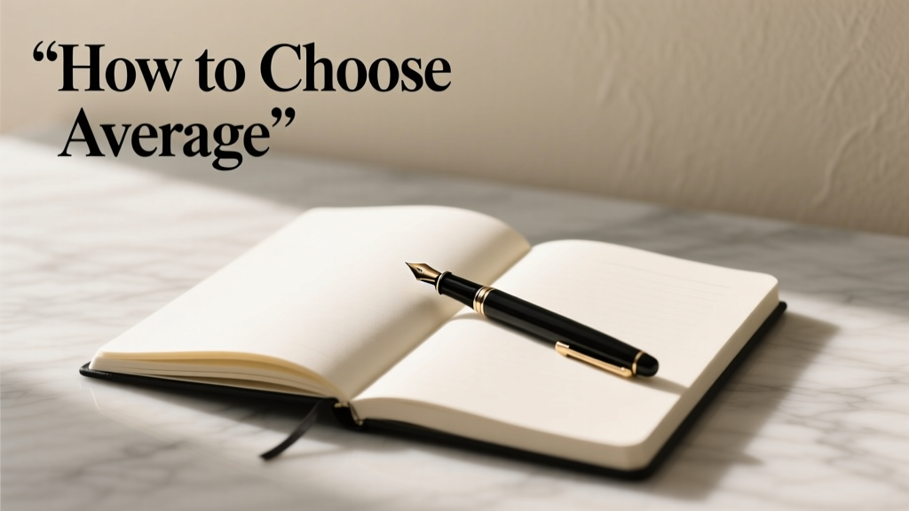 How To Choose Average: A Practical, Evidence-Based Framework for Decision-Making