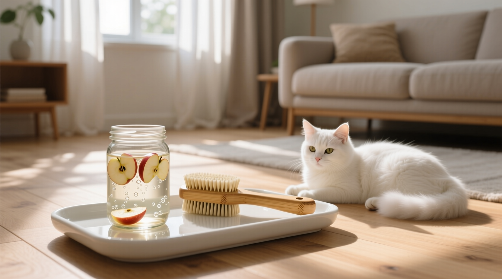 eco friendly cleaning tips bamboo brush vs acv soak