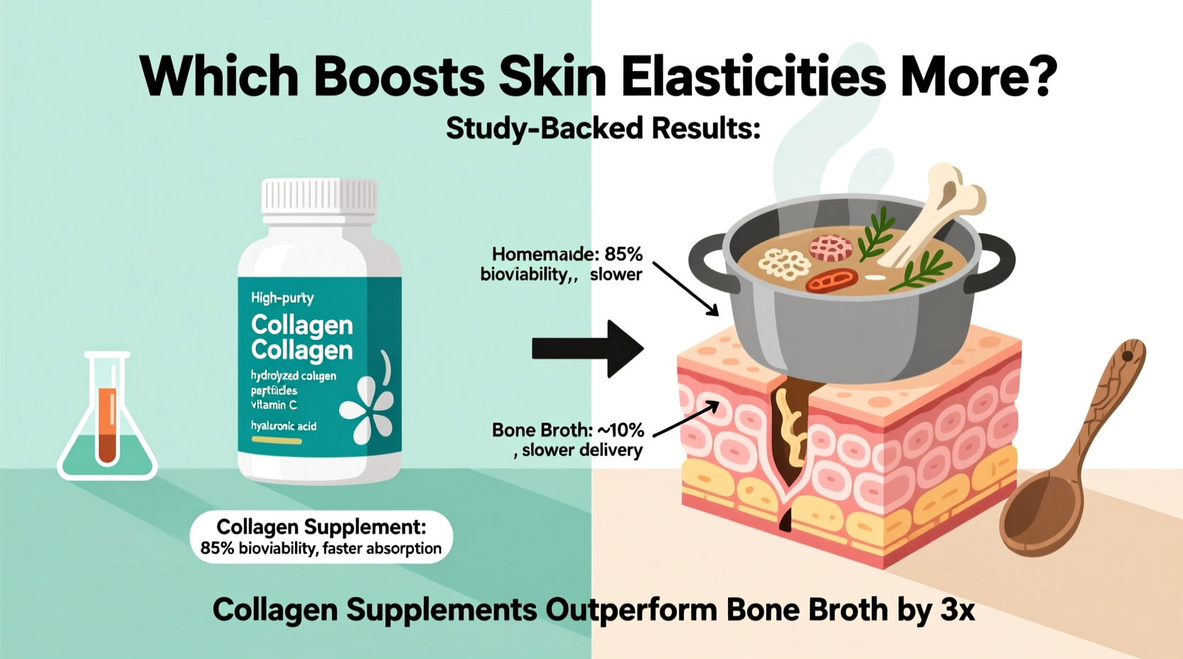collagen supplements vs eating bone broth which boosts skin elasticity more