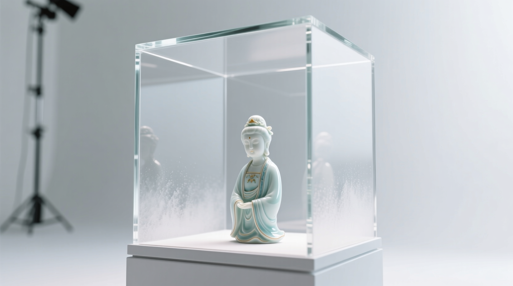 sanitize anime display cases without fogging acrylic