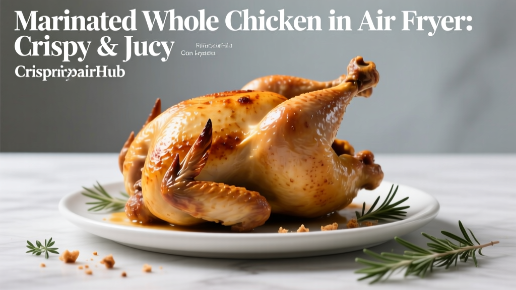 Marinated Whole Chicken in Air Fryer: Crispy & Juicy