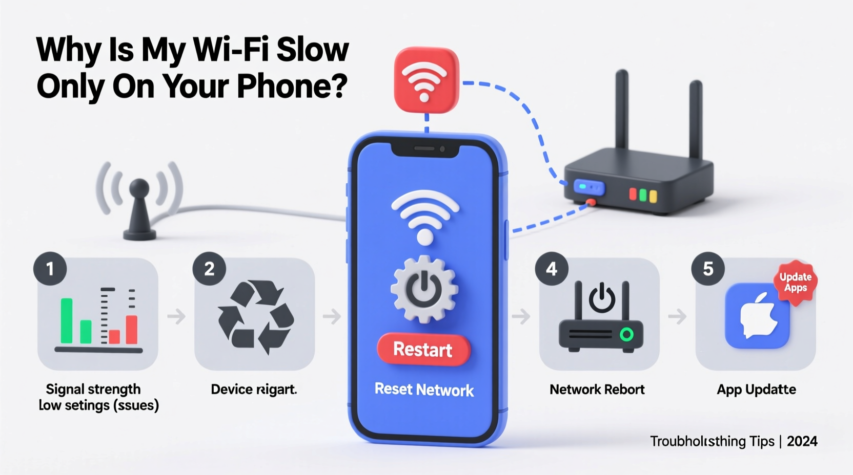 why is my wifi slow only on my phone troubleshooting mobile connectivity issues