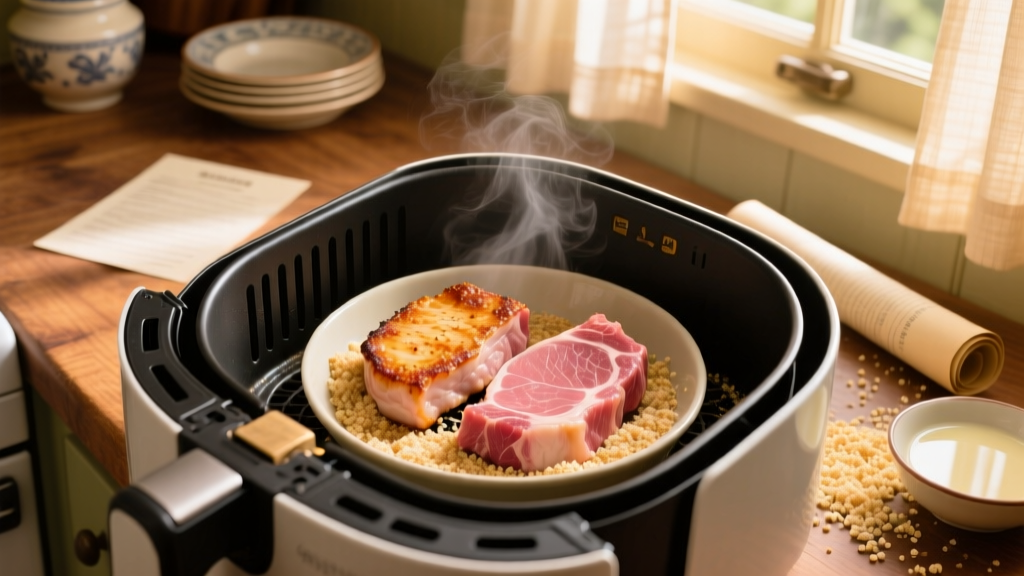 Crispy Buttermilk Pork Chops in Air Fryer