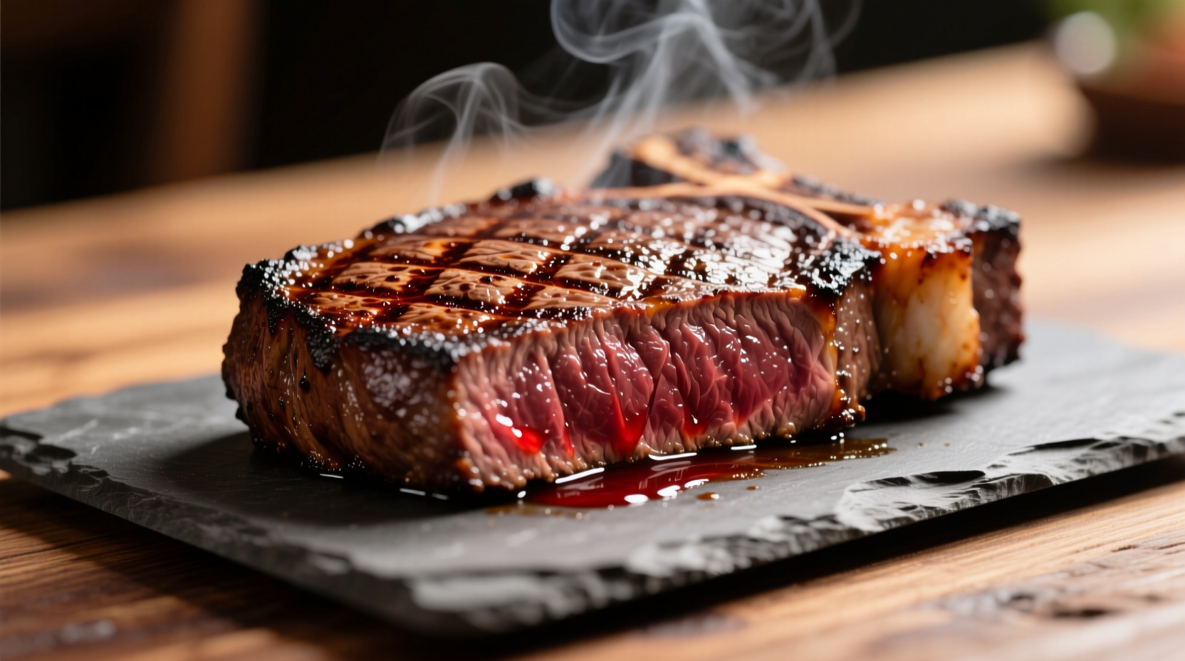 Perfectly seared sirloin steak with crust