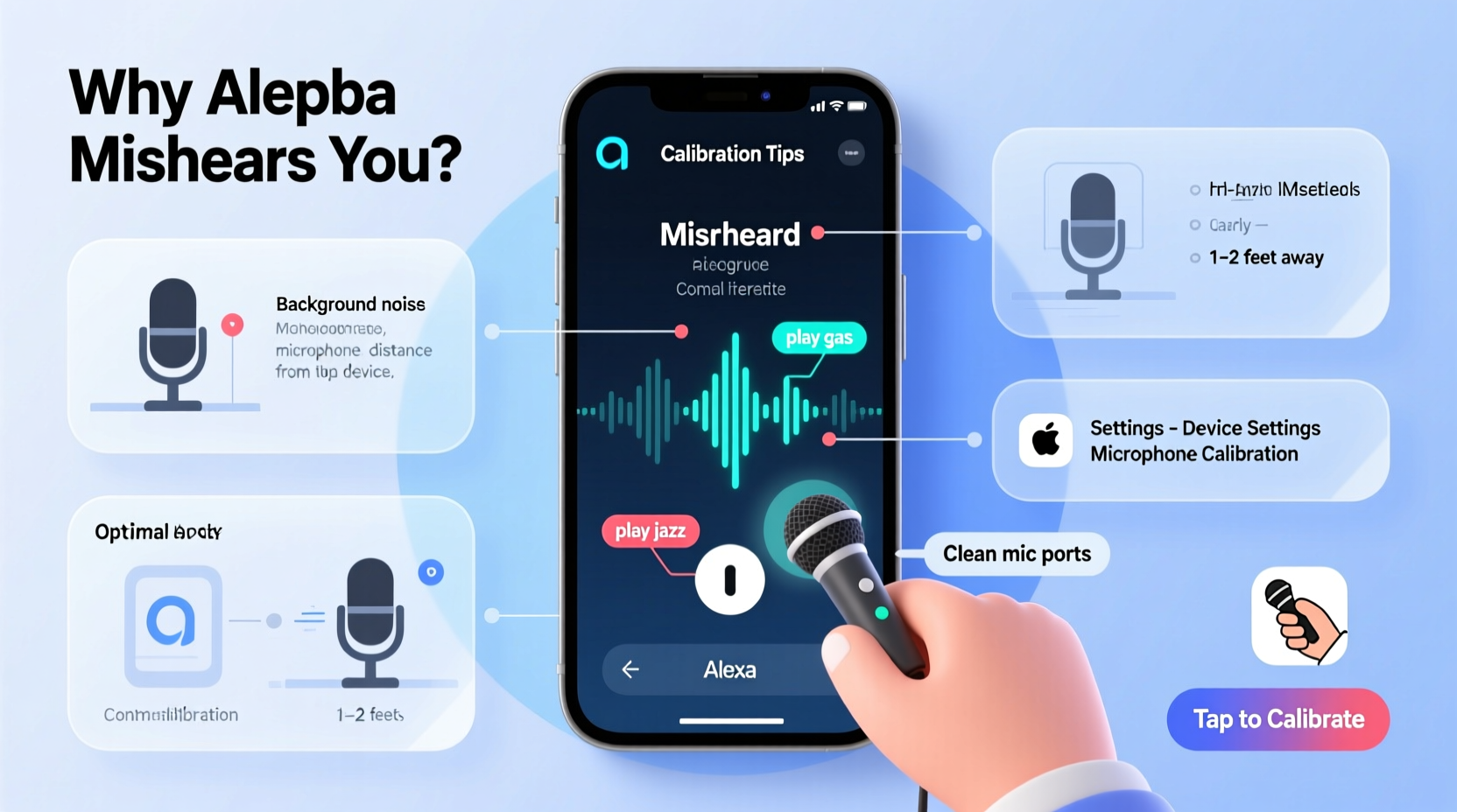 why does my alexa keep mishearing commands microphone calibration tricks