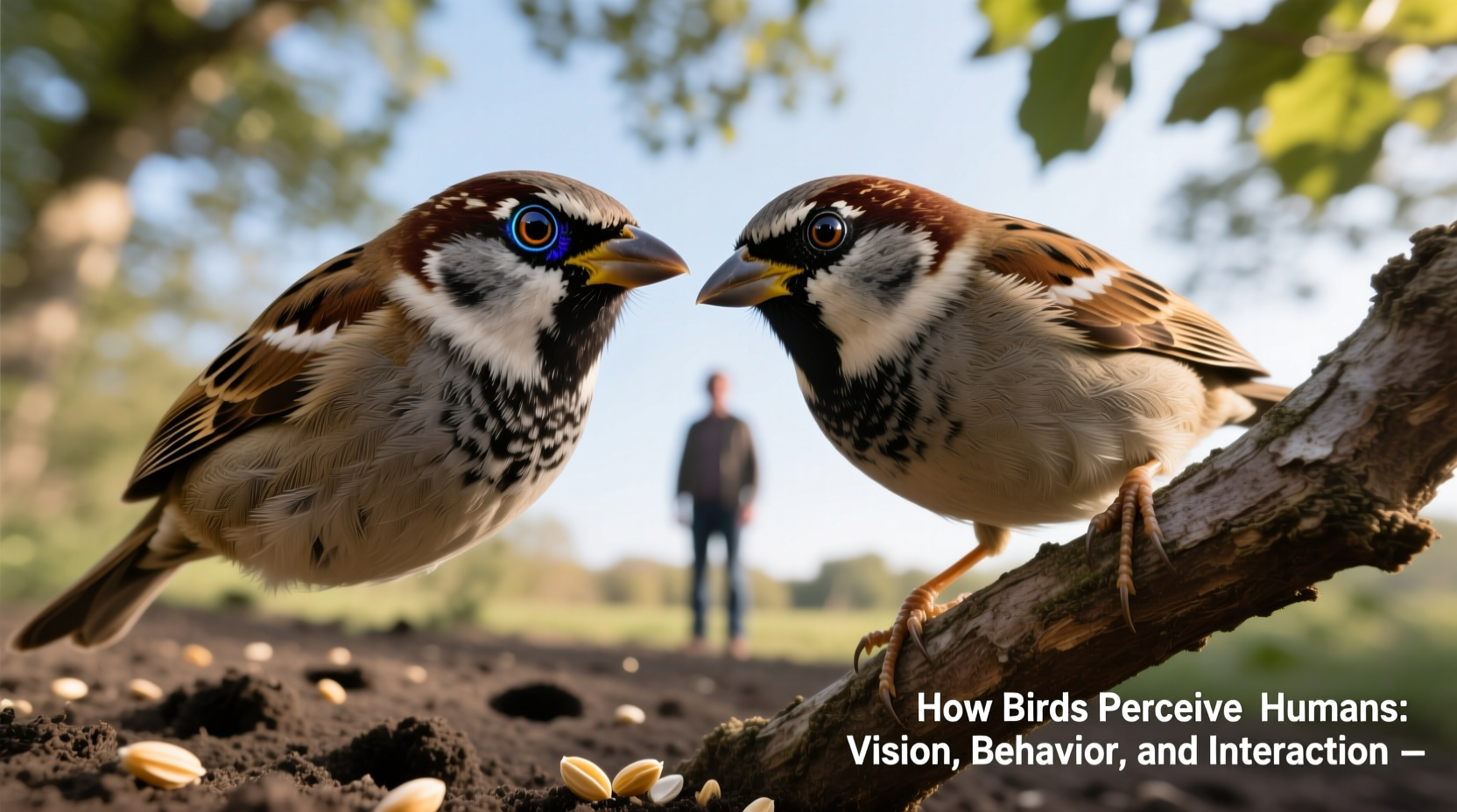 how do birds see humans