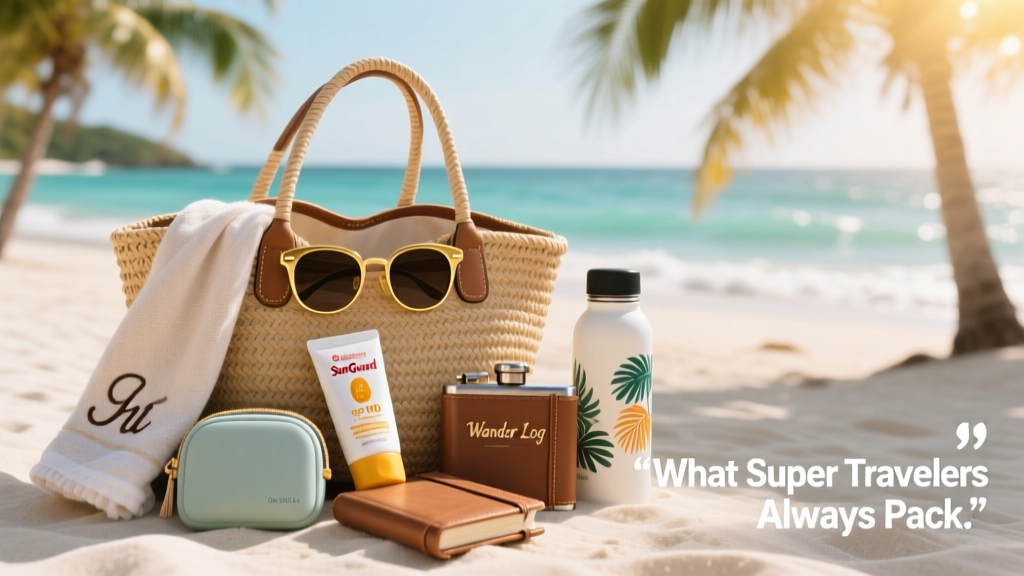 What Super Travelers Always Have In Their Beach Bags: The Curated, Tested, and Travel-Verified Essentials