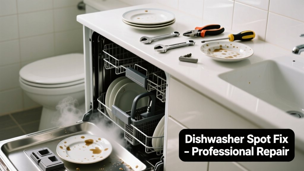 Dishwasher Leaving Spots on Dishes in Bathroom Fix